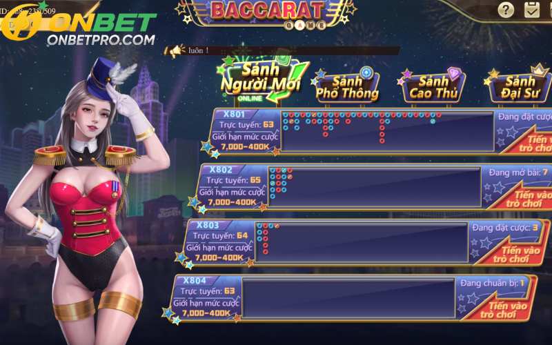 Đôi nét về game bài Baccarat tại Onbet 