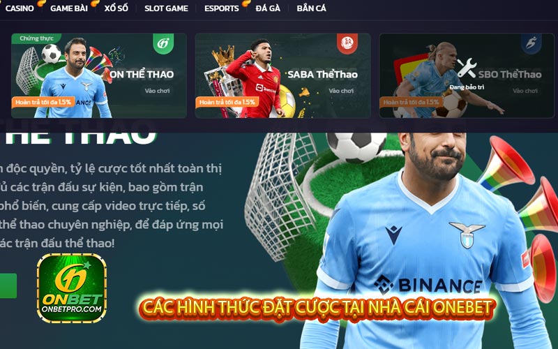 Các hình thức đặt cược tại nhà cái Onebet