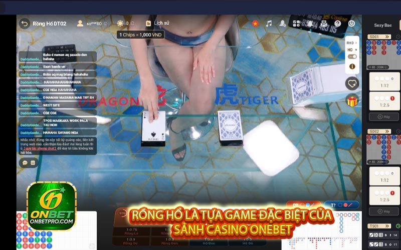 Rồng Hổ là tựa game đặc biệt của sảnh Casino Onebet